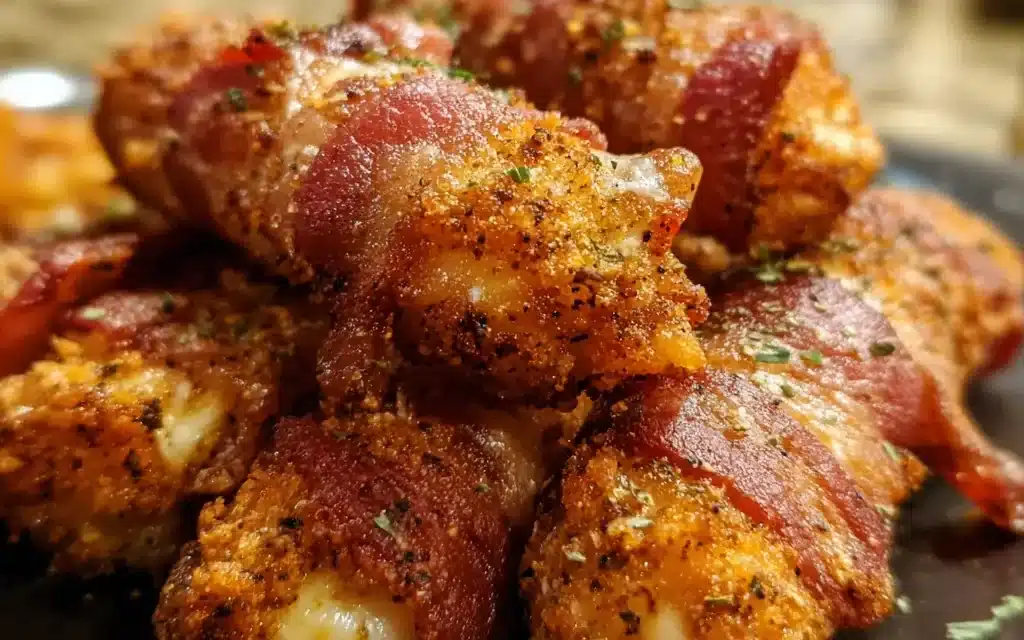 Bacon-Wrapped Mozzarella Sticks: A Delightful Appetizer