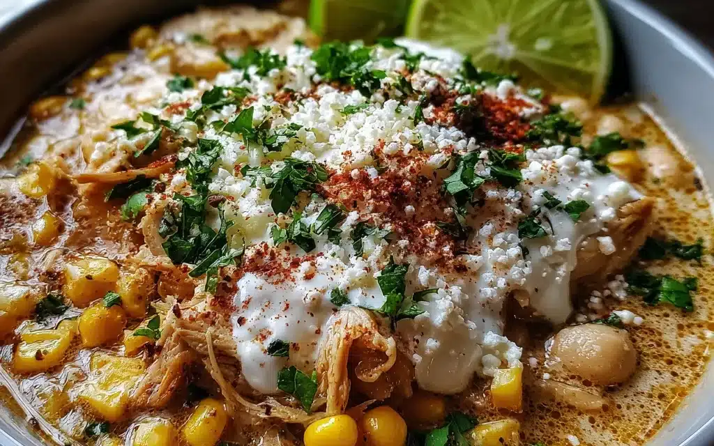 Mexican Street Corn White Chicken Chili: A Quick and Delicious Twist