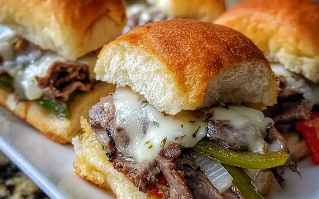 Philly Cheesesteak Sliders with Garlic Butter: A Quick and Tasty Treat