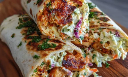 BBQ Chicken Coleslaw Wraps Recipe: A Comforting and Flavorful Weeknight Meal