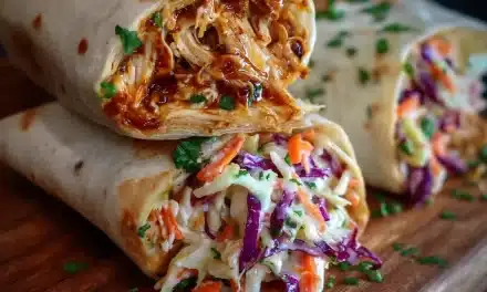 Delicious BBQ Chicken Coleslaw Wraps – Ready in Just 10 Minutes