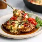 Balsamic Baked Chicken Breast with Mozzarella Cheese