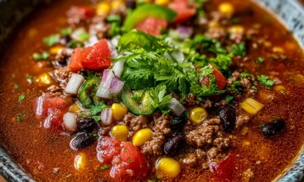 Beef Taco Soup: A Mouthwatering One-Pot Meal