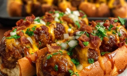 Bourbon BBQ Bacon Cheeseburger Meatball Subs: A Delightful Handheld Feast