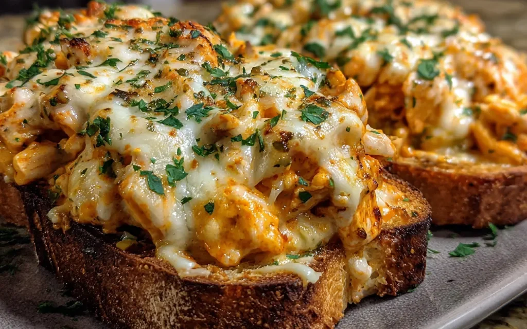 Buffalo Chicken Mac ‘n’ Cheese Toast: A Delightful Family-Style Meal