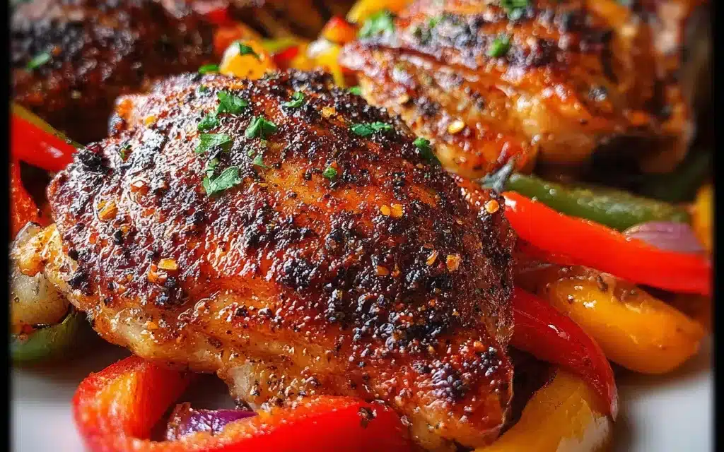 Cajun Chicken with Sweet Bell Peppers: A Speedy and Flavorful Weeknight Meal