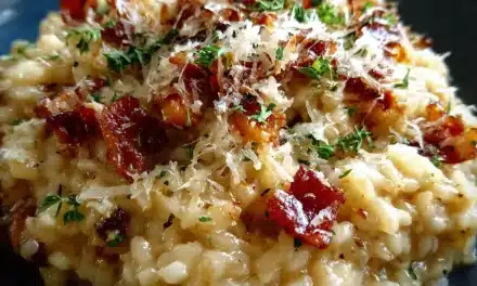Caramelized Onion, Bacon, and Parmesan Risotto