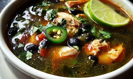 Chicken Soup with Poblanos and Black Beans: A Hearty and Comforting Meal