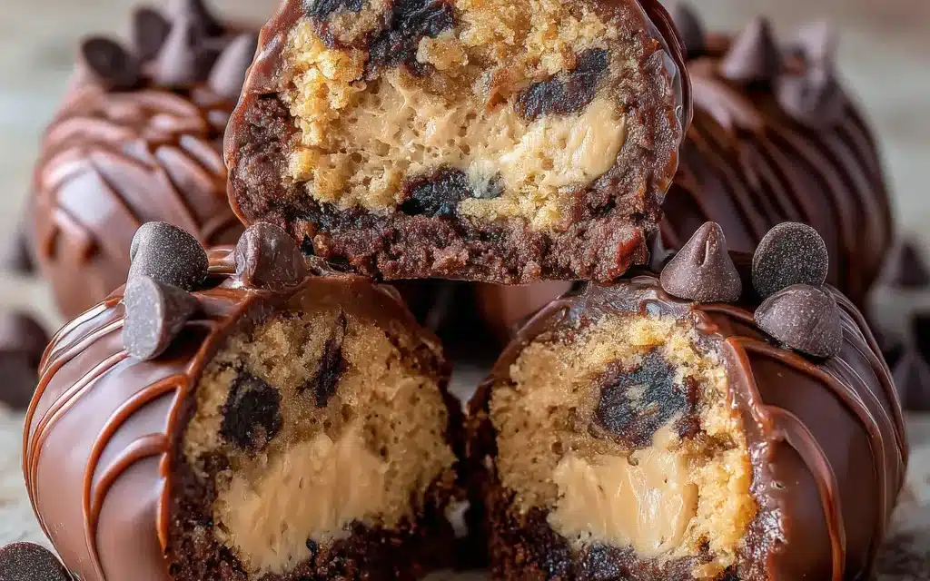 Chocolate Chip Cookie Dough Brownie Bombs – The Perfect Indulgence