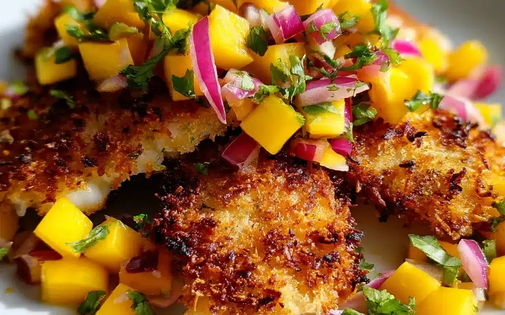 Coconut Crusted Fish With Mango Salsa: A Flavorful 30-Minute Delight