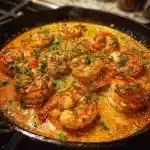 Creamy Garlic-Paprika Shrimp Skillet
