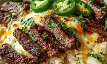 Creamy Queso Rice with Juicy Steak Strips: A Foolproof 30-Minute Meal
