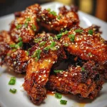 Crispy Honey Garlic Wings