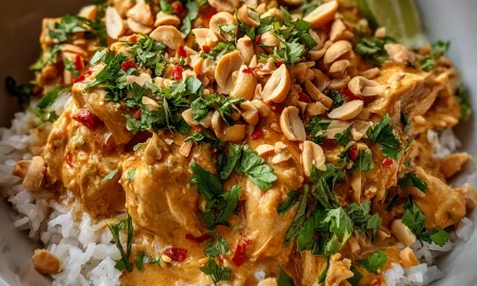 Crockpot Thai Peanut Chicken – Deliciously Easy Family Dinner