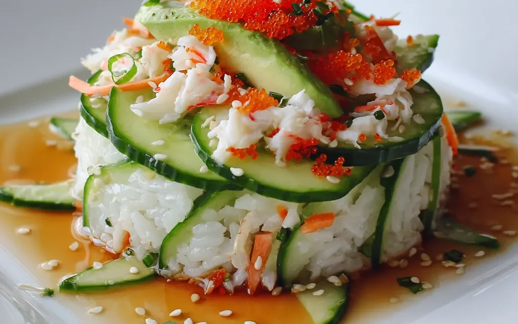 Easy California Roll Cucumber Salad – A Refreshing Summertime Delight
