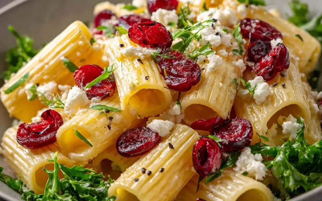 Feta & Cranberry Rigatoni Salad with Lemon Vinaigrette: A Vibrant and Flavorful Delight
