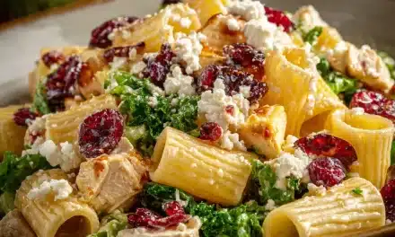 Feta & Cranberry Rigatoni Salad with Lemon Vinaigrette: A Delightful 5-Minute Meal