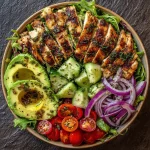 Grilled Chicken Avocado Salad