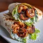 Grilled Shrimp Caesar Wraps