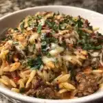 Ground Beef Orzo