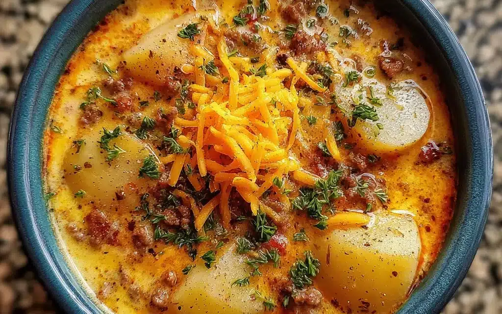 Hamburger Potato Soup – A Cozy and Comforting Classic
