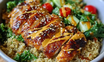 Honey Mustard Chicken Quinoa Bowl: A Delightful Family-Style Meal