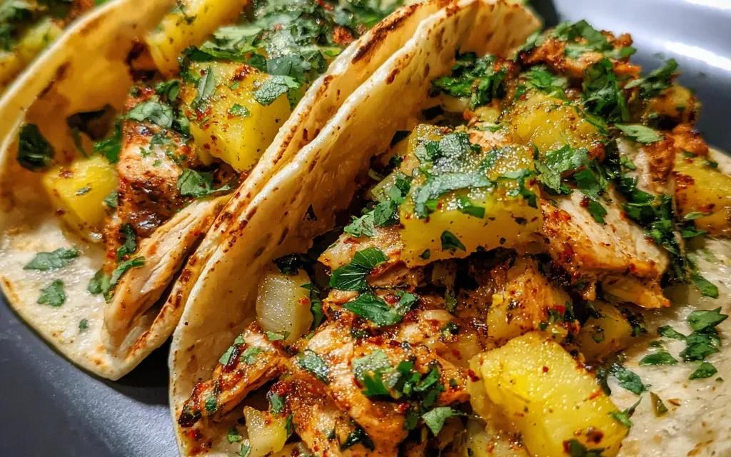 One-pan Chicken And Pineapple Tacos: A Quick and Delicious Weeknight Meal