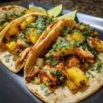 One-pan Chicken And Pineapple Tacos