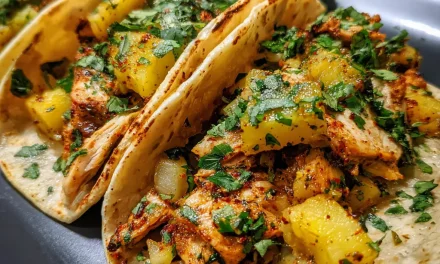 One-pan Chicken And Pineapple Tacos: A Quick and Delicious Weeknight Meal