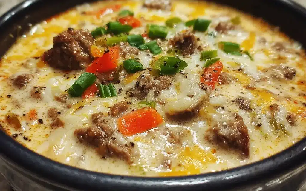 One-pot Philly Cheesesteak Soup Recipe – A Delicious and Comforting Meal