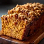 Pumpkin Bread With Streusel Topping