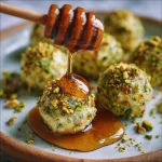 Ricotta pistachio honey bites