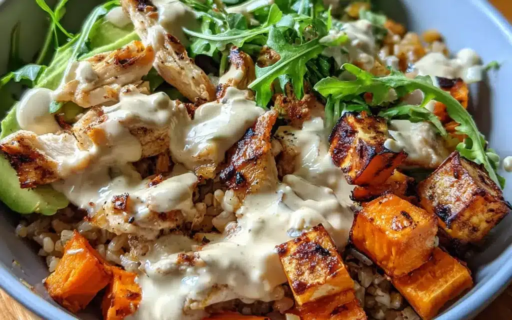 Roasted Chicken & Sweet Potato Rice Bowls: A Divine 5-Minute Meal