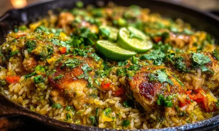 Salsa Verde Chicken & Rice Skillet: A Deliciously Simple One-Pot Meal