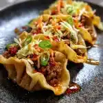 Smash Dumpling Tacos
