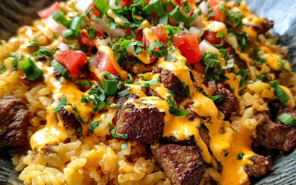 Steak Queso Rice: A Quick and Delicious Meal