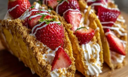 Strawberry Crunch Cheesecake Tacos – The Perfect Dessert Fusion