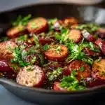 Summer Sausage Skillet with Andouille Sausage