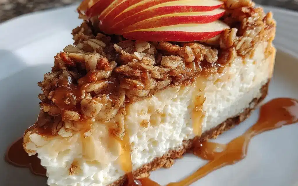 Apple Crisp Cheesecake – An Incredible Fusion Dessert