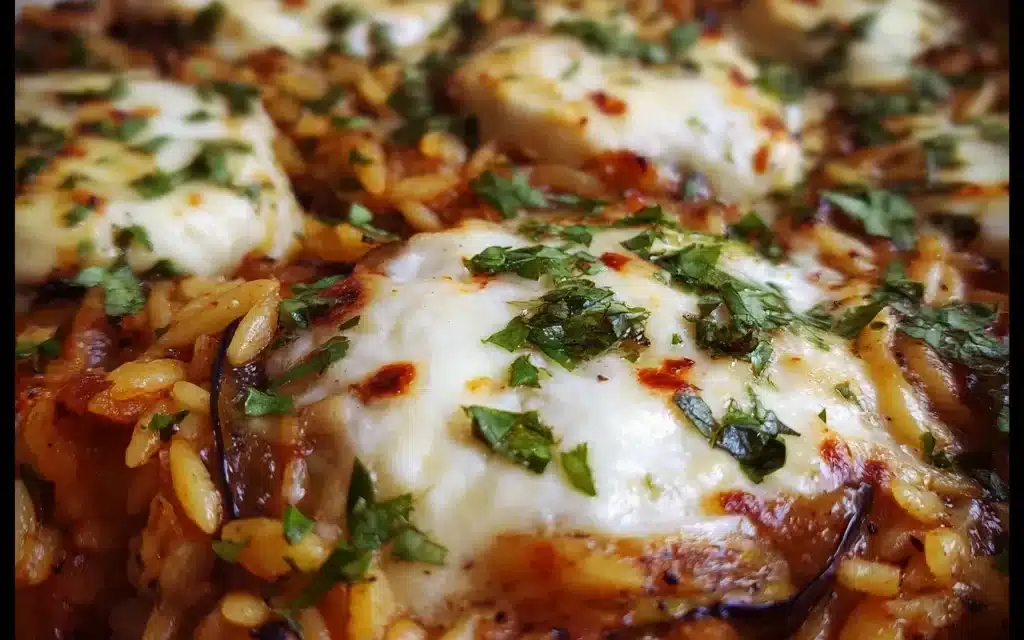 Baked Orzo With Eggplant And Mozzarella: A Classic Family Favorite