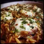 Baked Orzo With Eggplant And Mozzarella