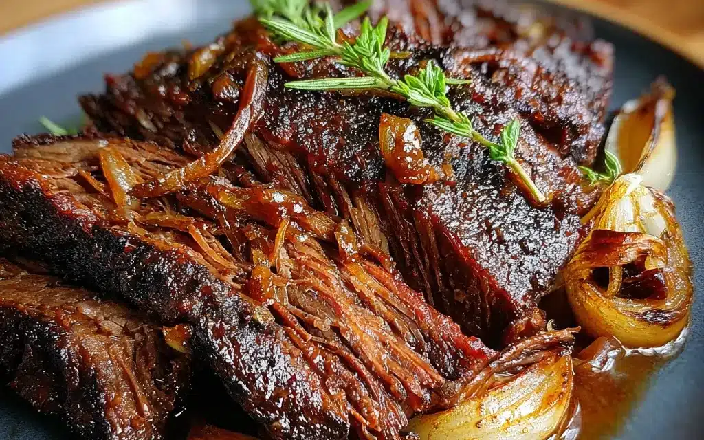 Caramelized Pulled Beef Brisket – Tender, Flavorful, and Unforgettable