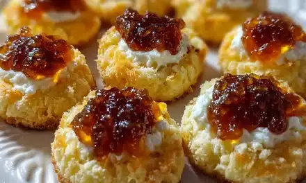 Cheesy Thumbprint Appetizers with Hot Pepper Jelly: A Quick and Delightful Crowd-Pleaser
