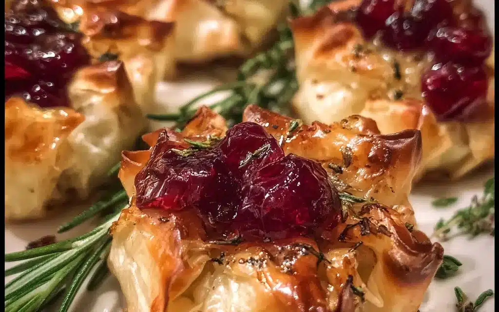 Christmas Cranberry & Brie Flowers: A Perfect Party Appetizer