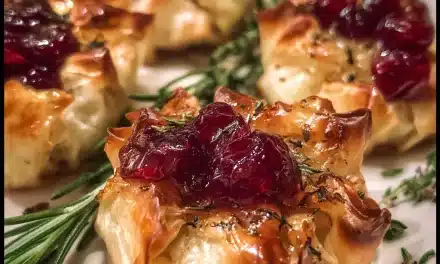 Christmas Cranberry & Brie Flowers: A Perfect Party Appetizer