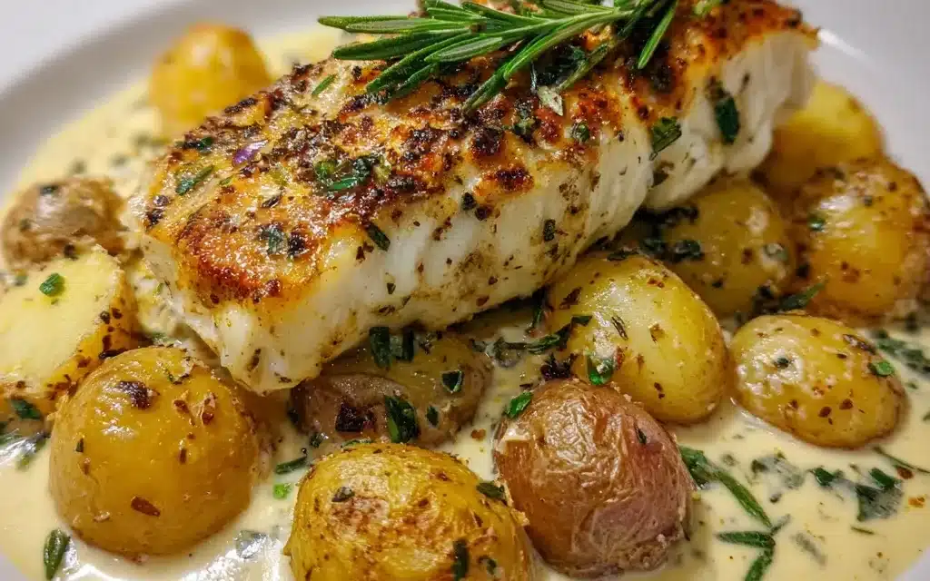 Cod & Potatoes in Rosemary Sauce: A Delightful 30-Minute Meal
