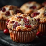 Cranberry Cream Cheese Muffins