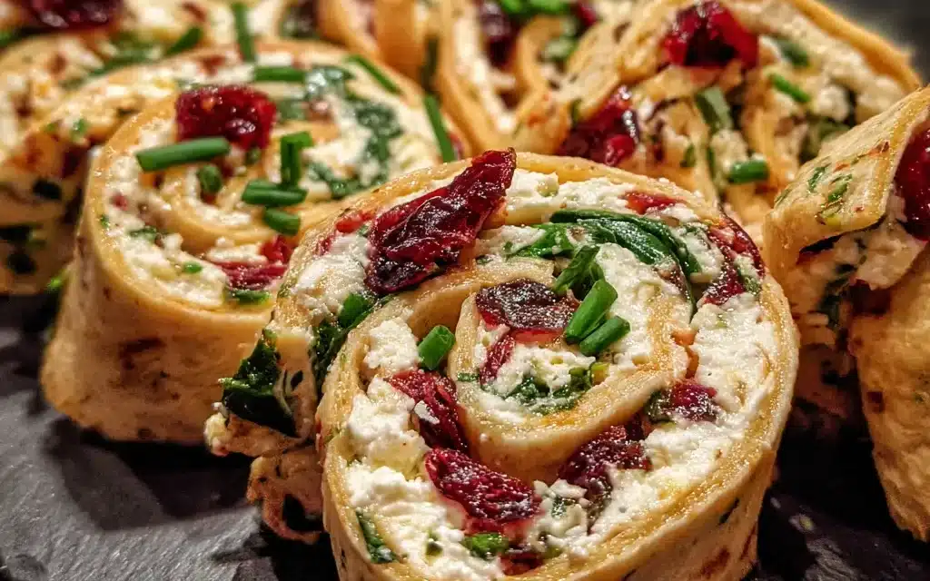 Cranberry Feta Pinwheels With Cream Cheese: A Delightful Holiday Appetizer