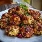 Cranberry Turkey Stuffing Balls