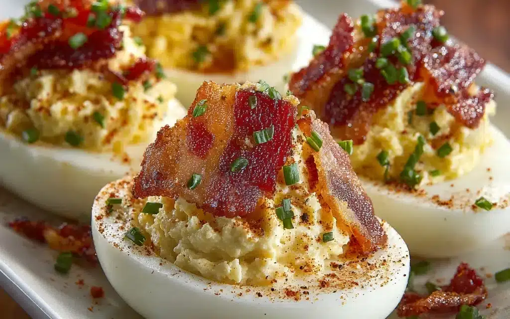 Deviled Eggs With Bacon: A Family-Style Appetizer in Just 5 Minutes